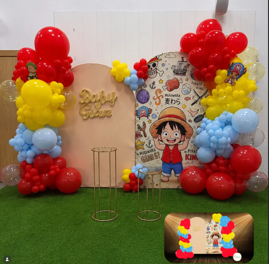 Cumpleaños: Una aventura a todo color, trabajo real de KDecoraciones